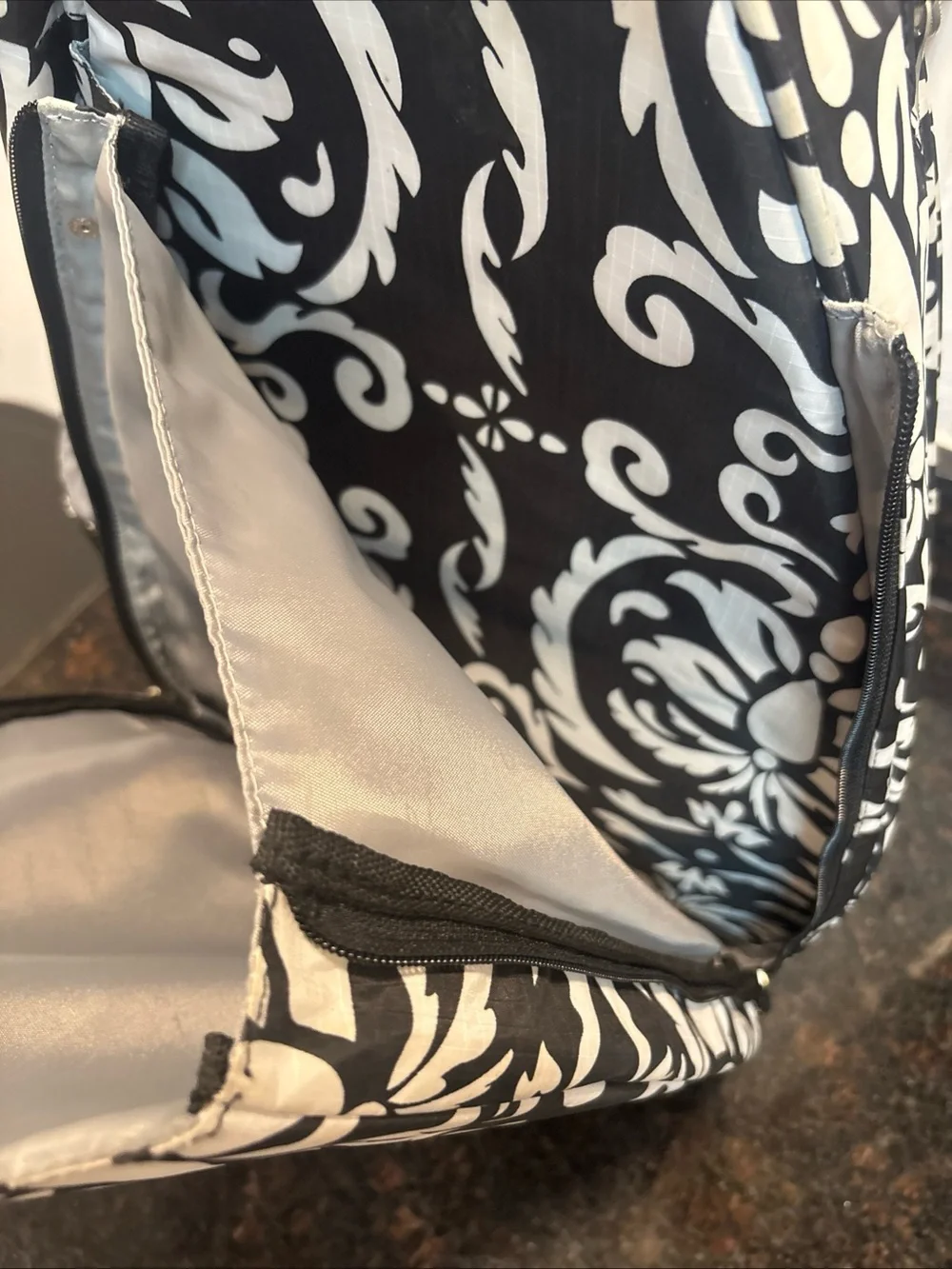 Life is Tennis Jetpac Black White Backpack Crossbody Travel Bag Jerome Jomash